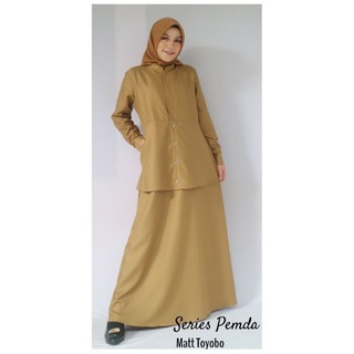 gamis toyobo gamis dinas pemda. baju pemda. baju PNS. gamis PNS/PDH.S M L Xl XXL