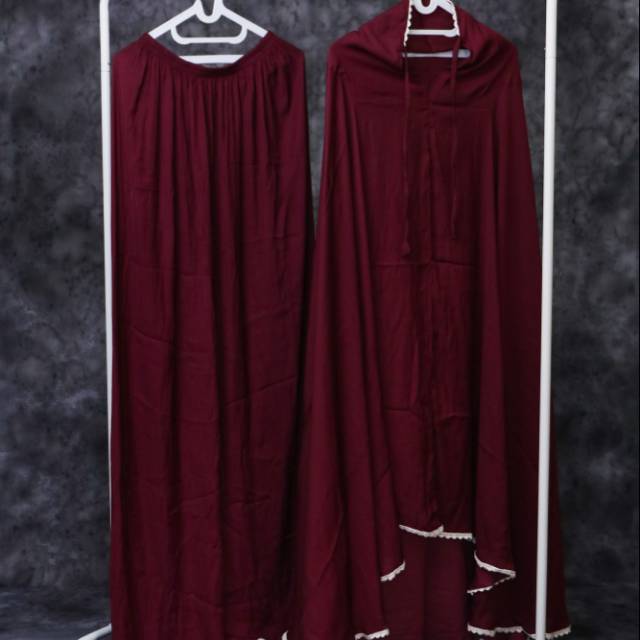 mukena satin seta silk