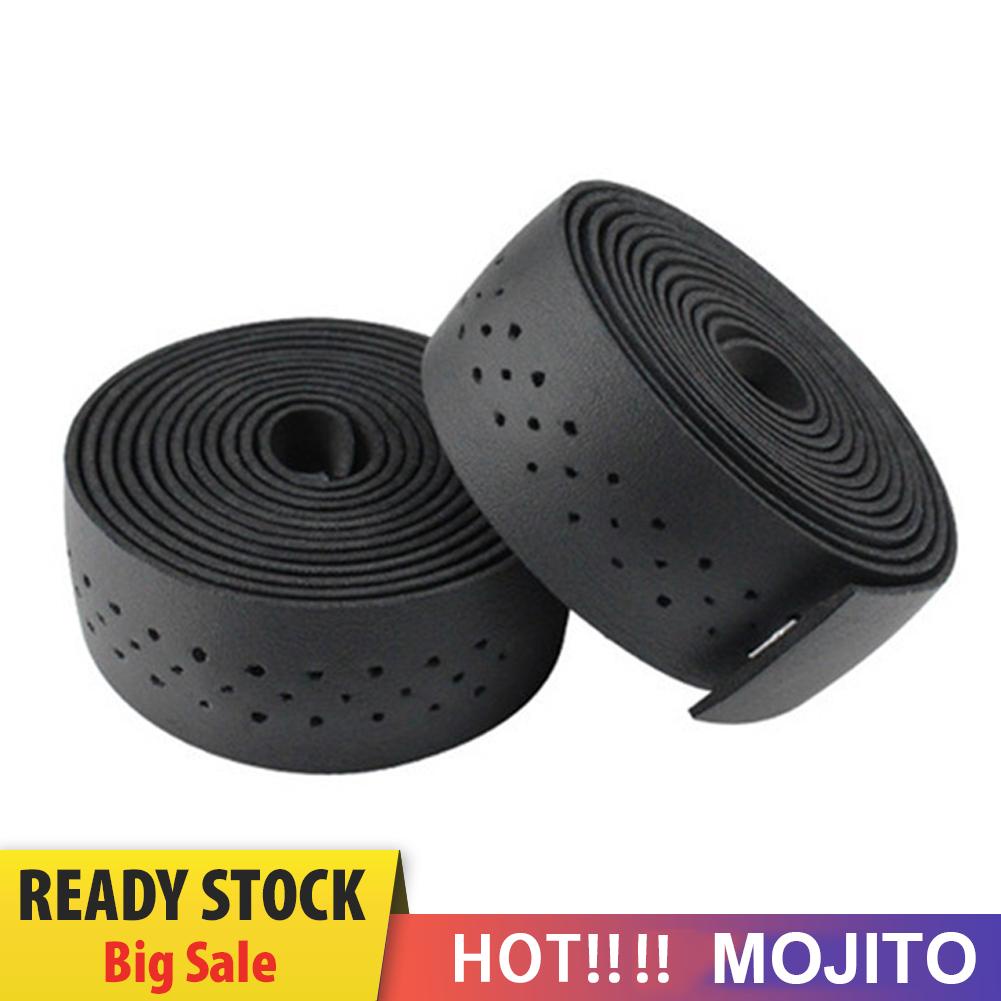 2pcs Tape Pembungkus Stang Sepeda Bahan Kulit Pu Anti Slip