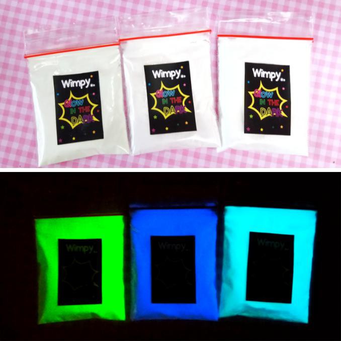 ITERBARUl bubuk fosfor glow in the dark paint cat glow in the dark powder