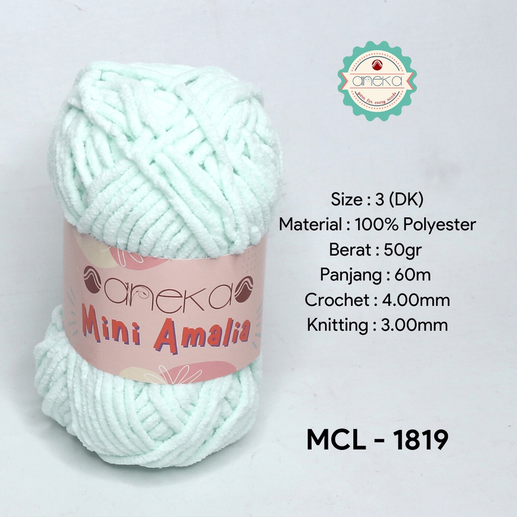 Benang Rajut Mini Amalia / Small Chenille Yarn - 1819