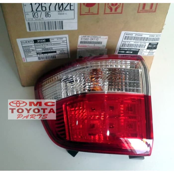 Lampu Stop Lamp Belakang Kiri Fortuner Old 81560-0K110