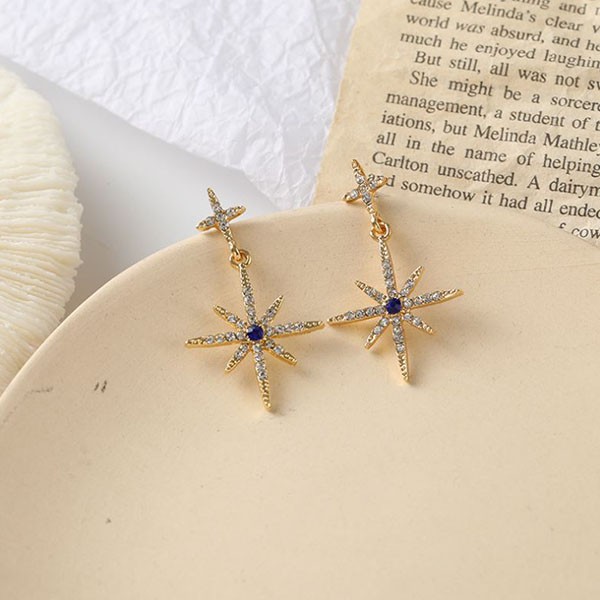 anting bintang s925 diamond star earrings jan259 (1H2)