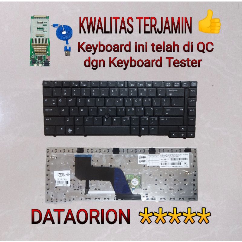 Keyboard HP Elitebook 8440 8440P 8440W no Pointer Black