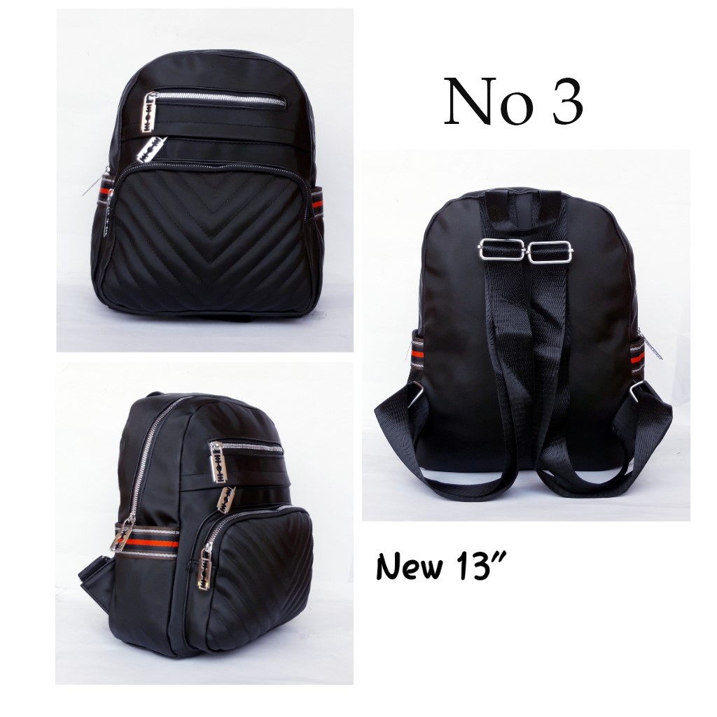 PROMO CUCI GUDANG TAS Ransel Remaja Fashion 2in1 Bisa Ransel dan Selempang Bahan Anti Air Import - Silet 13inch