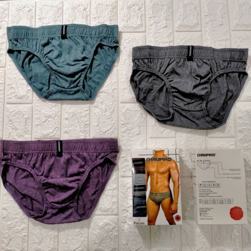 CD CHAMPIRO COWOK DEWASA [ 1 BOX ISI 3PCS ] CELANA DALAM CHAMPIRO 0312 / CD CELANA DALAM PRIA