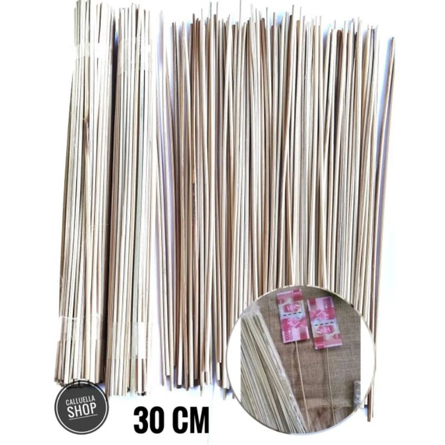 TUSUK BAMBU TUMPUL 30 CM / TUSUK SEMPOL | BAHAN BUKET KERAJINAN DIY