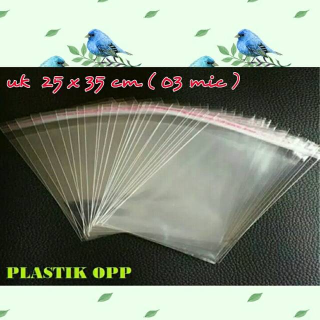 Plastik Seal/Perekat OPP Lem 25x35 (03 mic)