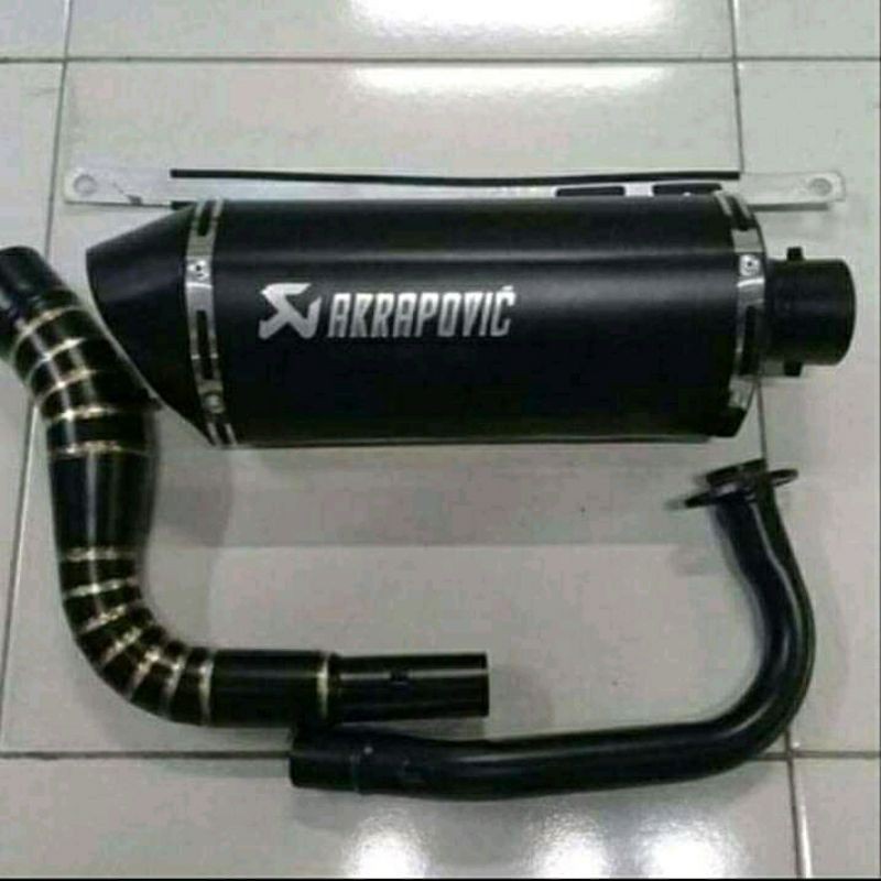 Knalpot akrapovic layang full black nmax vario pcx dll