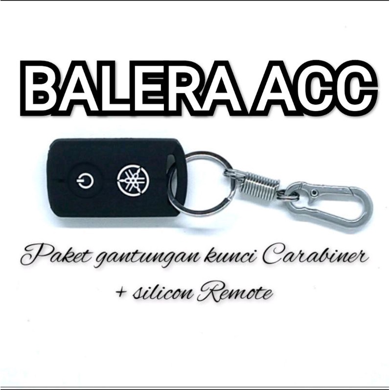 Gantungan Kunci Carabiner + Silikon Remot Yamaha Fazzio Xmax Nmax Aerox DLL