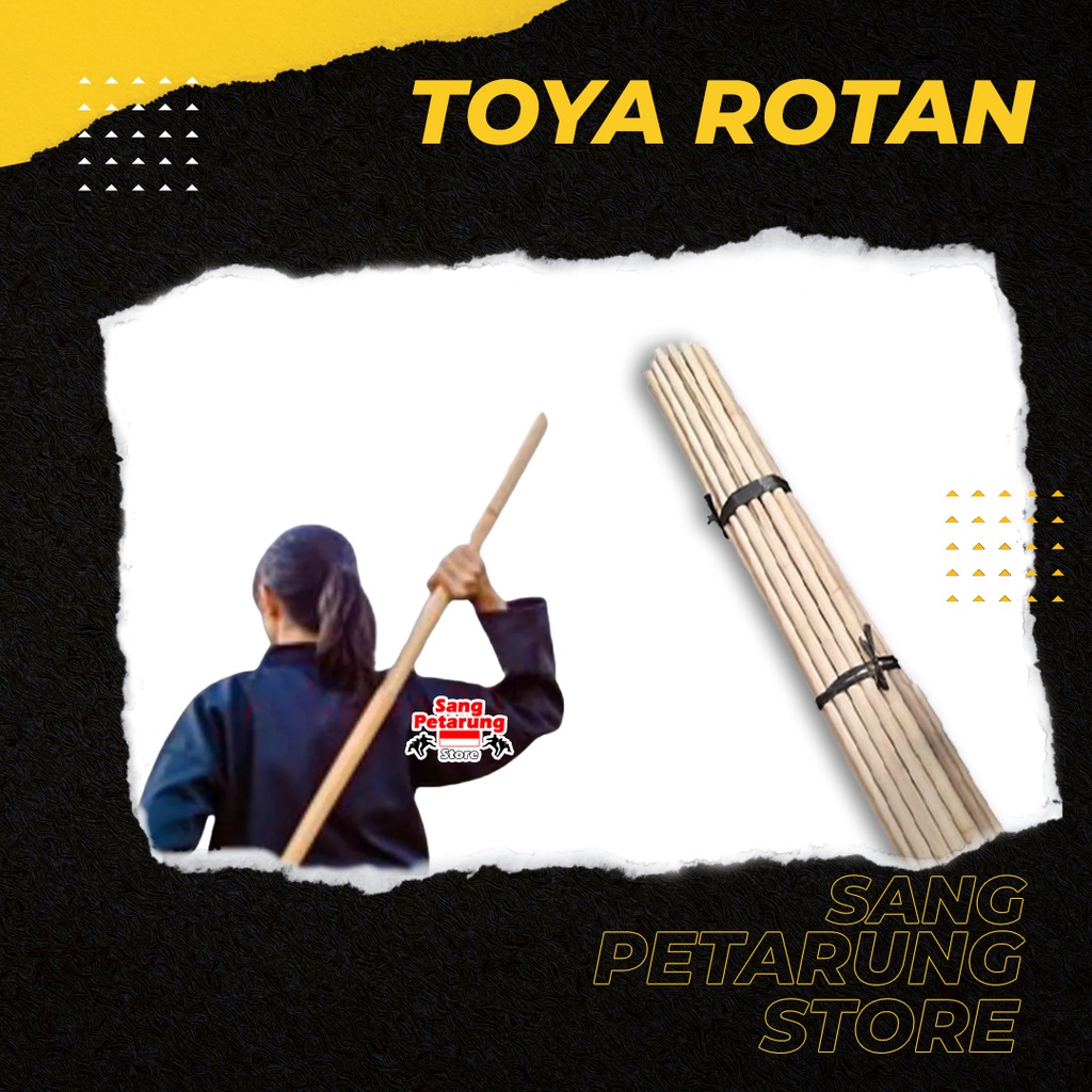 (Petarung original) Toya Rotan Pencak Silat Standar IPSI Toya silat tongkat silat