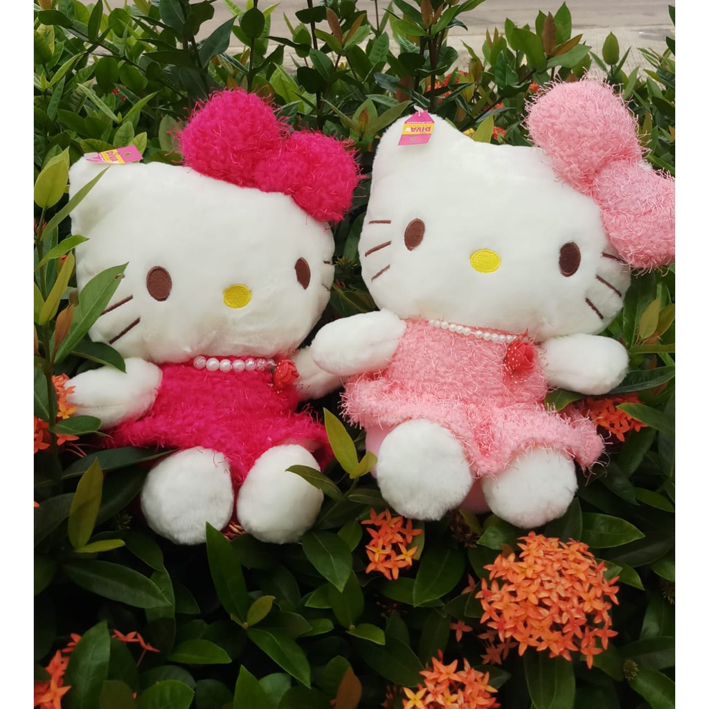 BONEKA KITTY BULU JARUM 12 INCH