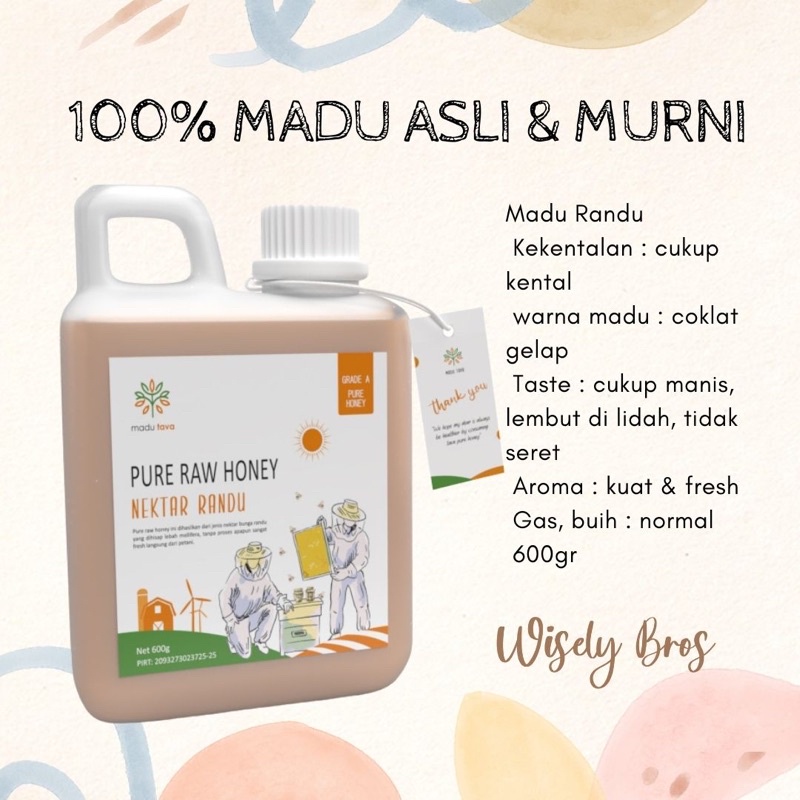 

madu TAVA 100% asli & murni (RANDU)