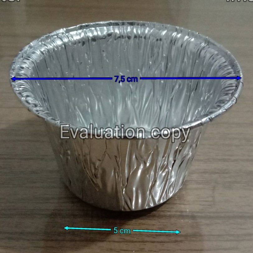 Promo!!! [RX-14071] Alumunium Foil Cup - Wadah Alumunium Foil (Cup Bulat Kecil) isi 100pcs