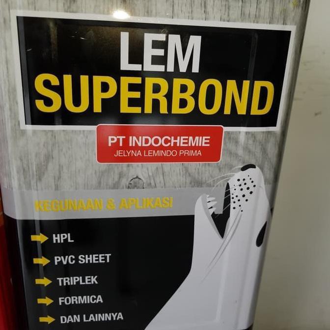 Terlaris LEM KARPET SENDAL KULIT KAYU HPL KARET LEM SUPERBOND Hitam 10KG Baru