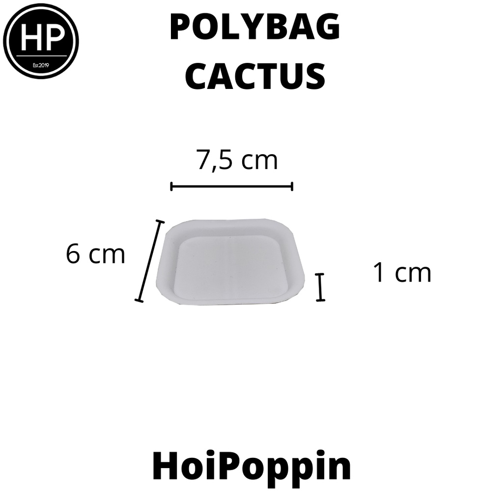 HPP - Polybag (Putih)- cactus polybag - pot cactus - pot elastis - pot dan tatakan - pot - pot hias