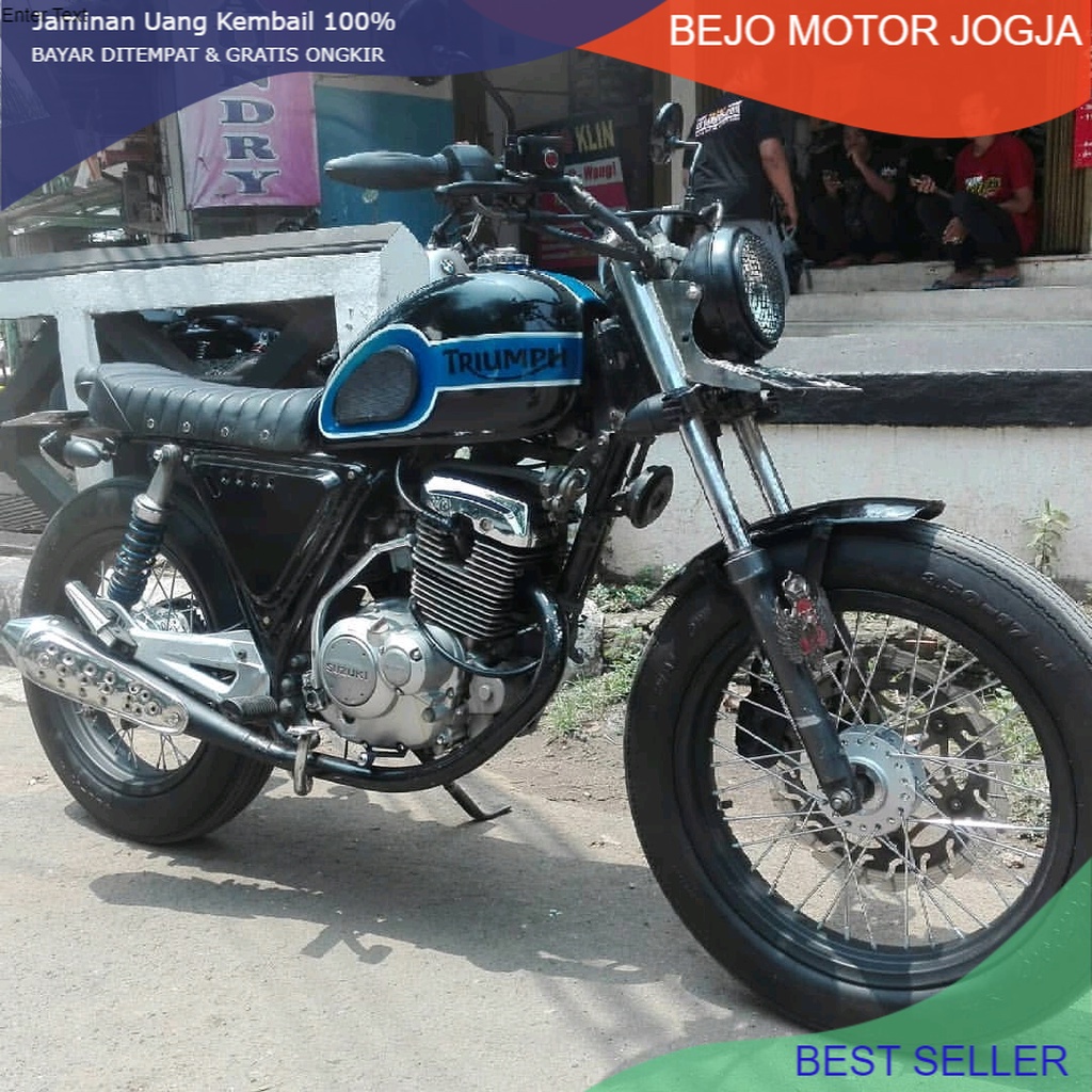 paket body japstyle triumph caferacer chopper bratstyle fullset buat scorpio mega pro cb thunder dll