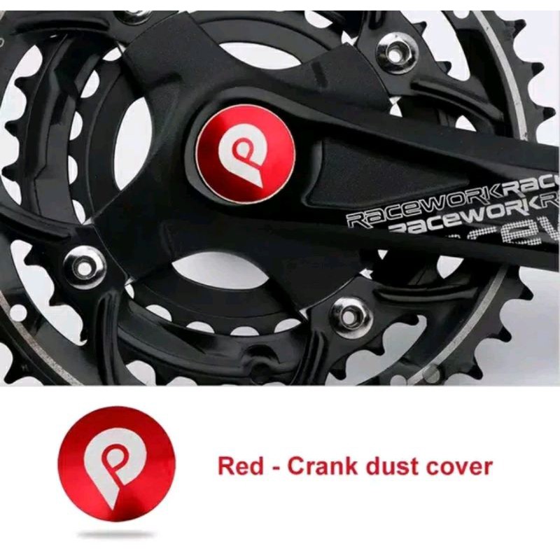 Litepro tutup Arm Crank HT2 sebelah kanan. Cover cap penutup arm .dust proof cover cap bolt tutup crank