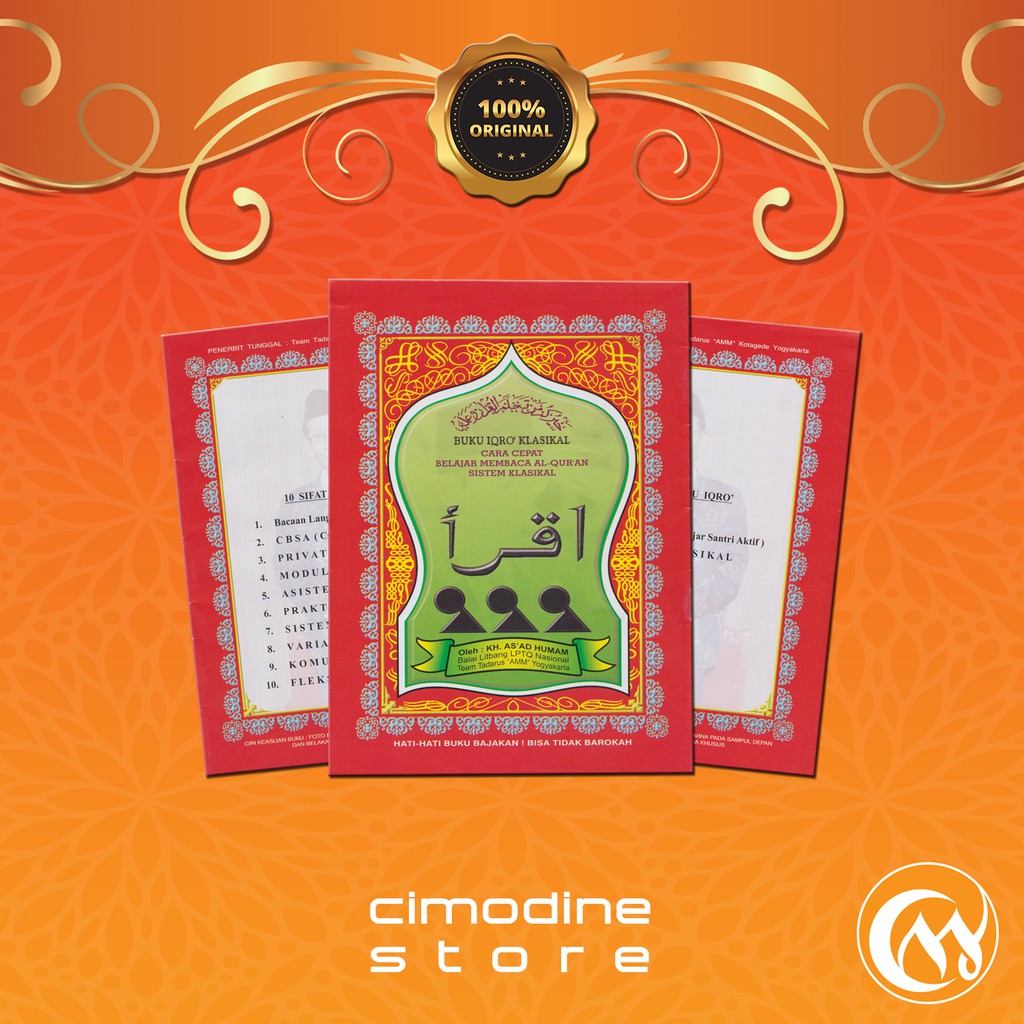 IQRO Klasikal Besar | Buku Cara Cepat Belajar Membaca Al-Qur'an Sistem Klasikal |"AMM" Yogyakarta
