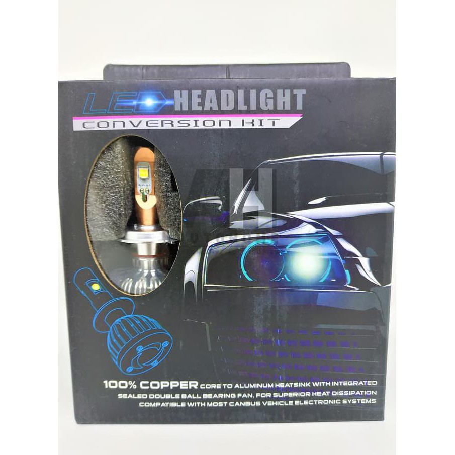 DISCOUNT LAMPU MOBIL H4 57W LED PUTIH 4S CREE XHP50 XHP 50 #3