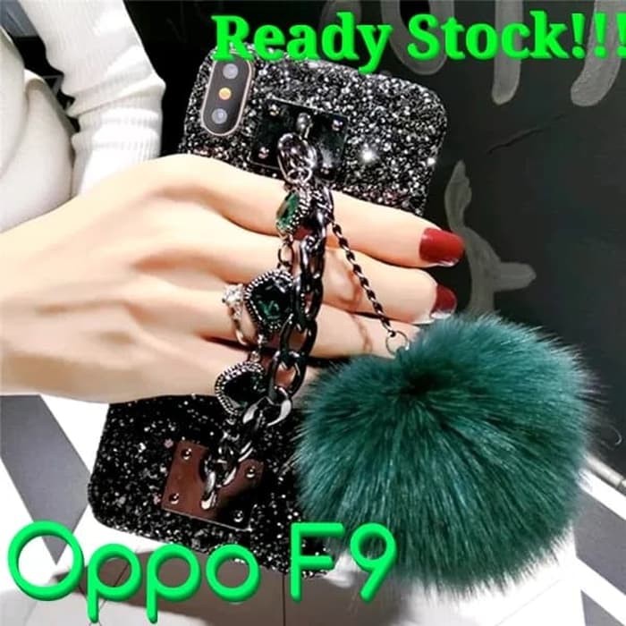 Promo Case Oppo F9 Glitter Luxury Bling Diamond   Murah