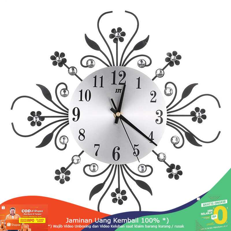 (BISA COD) RVOSTR TOACT Jam Dinding 3D Quartz Creative Model Luxury Diamond 33 cm - H7