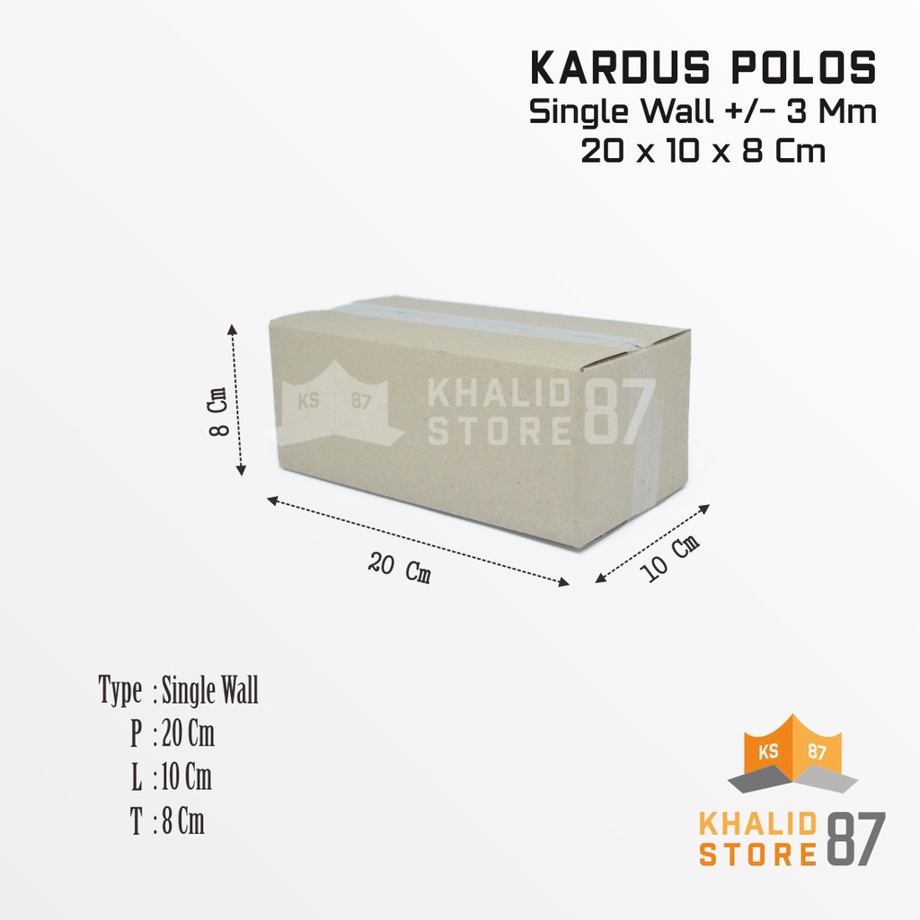 

Kardus packing ukuran 20x10x8cm kardus polos dus box packing termurah