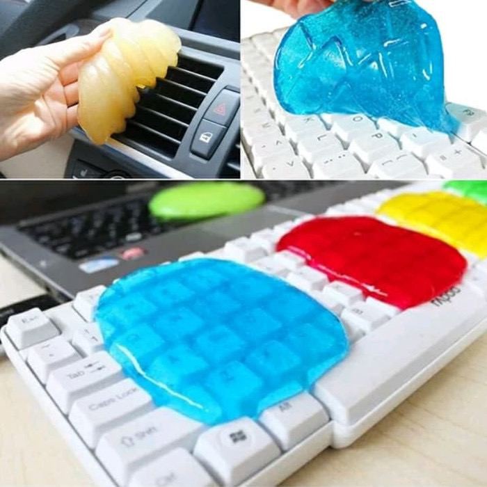 IMPORT- SUPER SLIME JELLY CLEANER GEL PEMBERSIH KEYBOARD DASBOARD SERBAGUNA