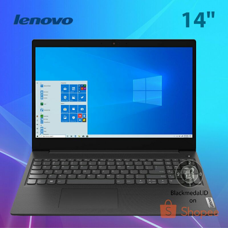 Laptop 14 Inch Lenovo Slim 3 14ADA05 Baru Business Black