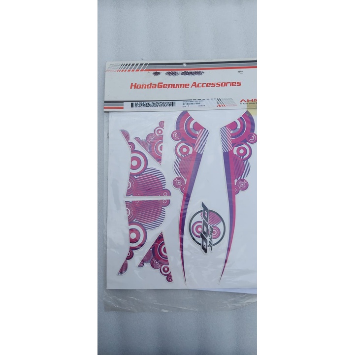 Sticker Striping Beat POP Black,White,Red 871X0K61 ORIGINAL AHM