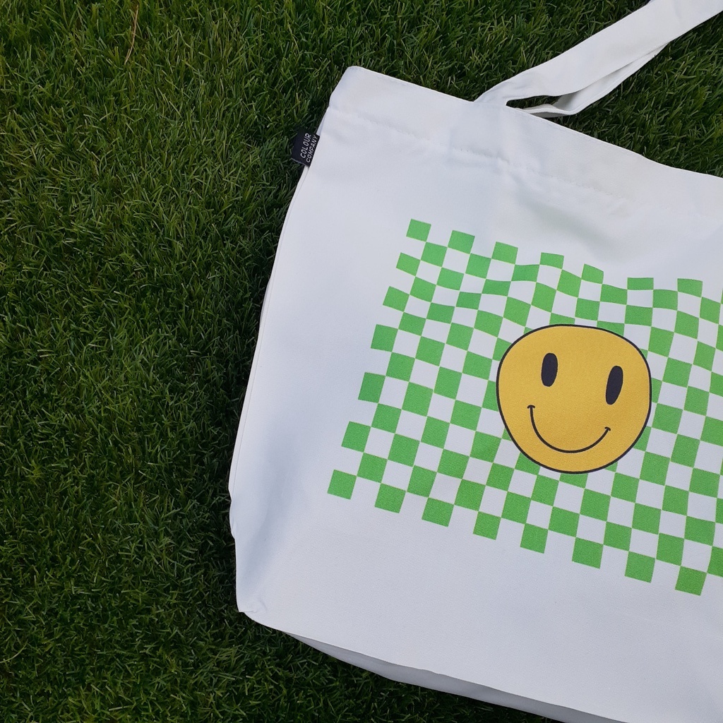 Tote Bag Smile Chess Green