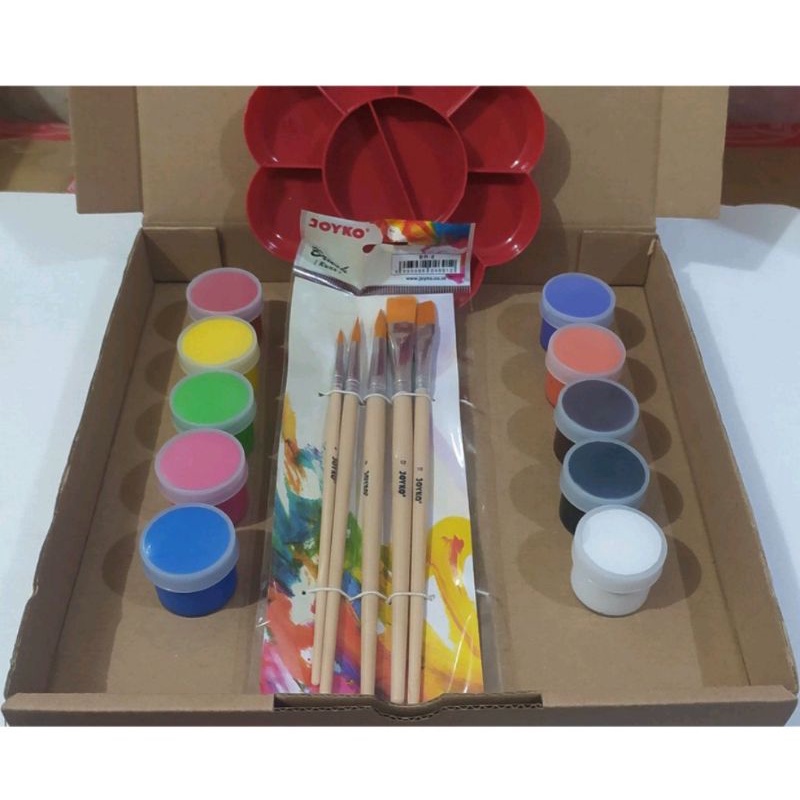 

Paket Alat Lukis Set 5pcs Kuas+ Box