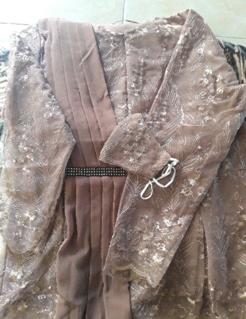 Setelan Aurora Selendang Ft Kemeja Batik-free Masker-kebaya Aurora Selendang-kebaya Kondangan-masker