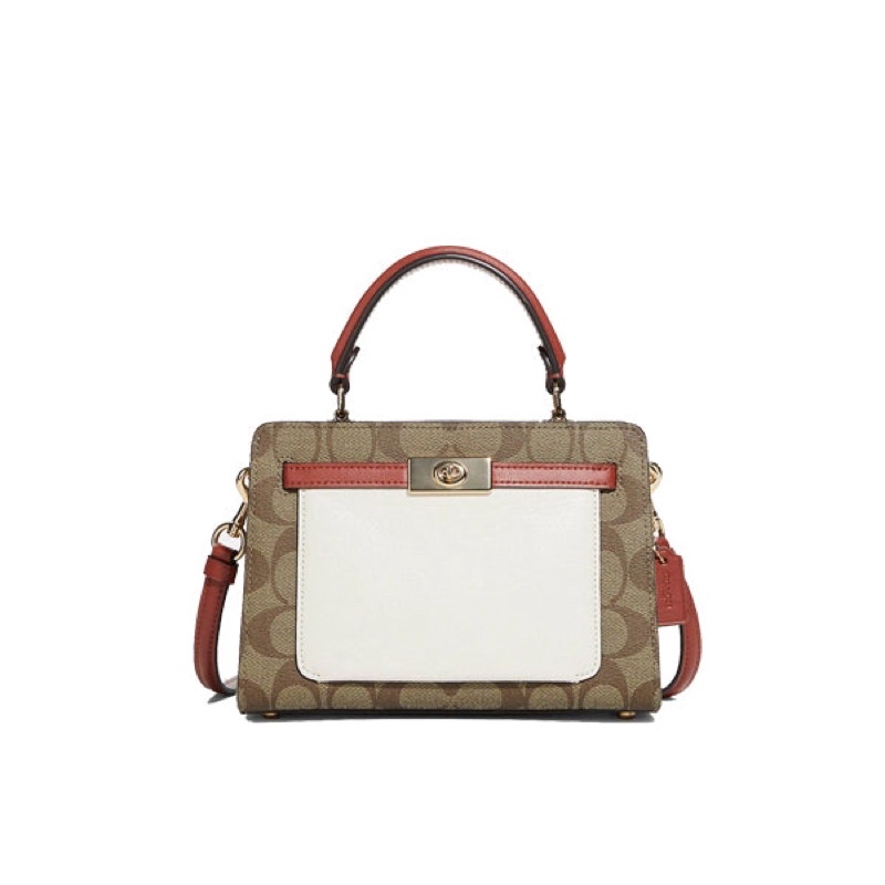 Coach Lane Shoulder Bag Khaki (C8318)