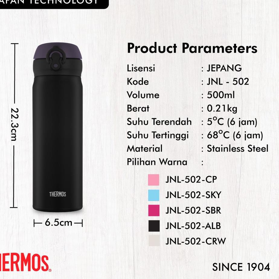 Salee Thermos Tumbler One Push Ultra Light All Black 500ml Jnl 502 Alb Shopee Indonesia