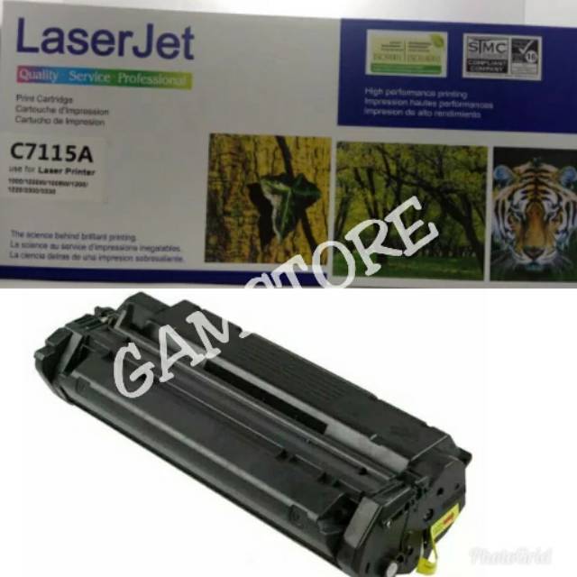 TONER COMPATIBLE HP 13A - PRINTER LASERJET HP 1000 1200 3300 - C7115A BLACK