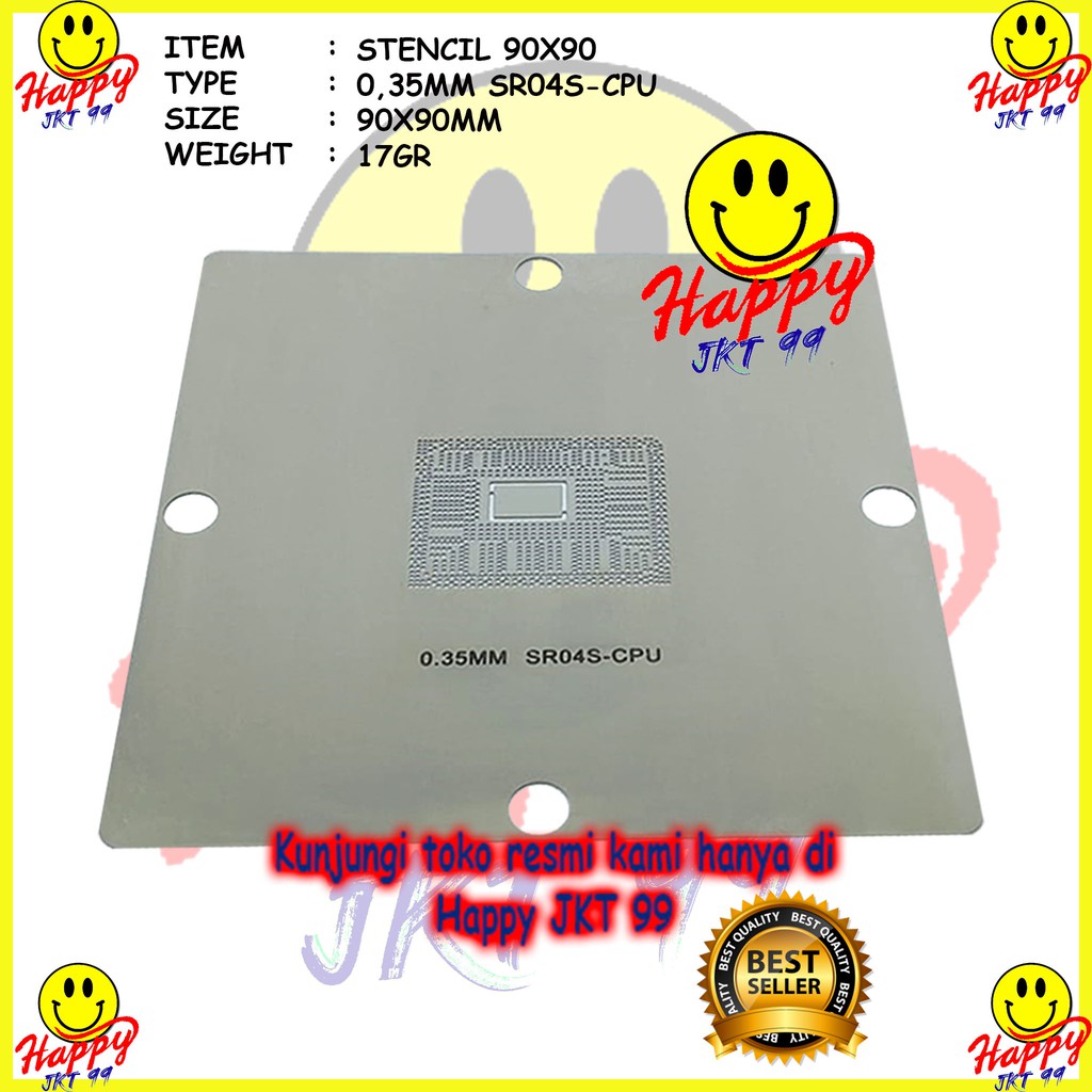 [ HAPPY JKT 99 ] STENCIL 90X90 R04S SR0VA SR13W SR109 SR0CW SR0FB SR08N