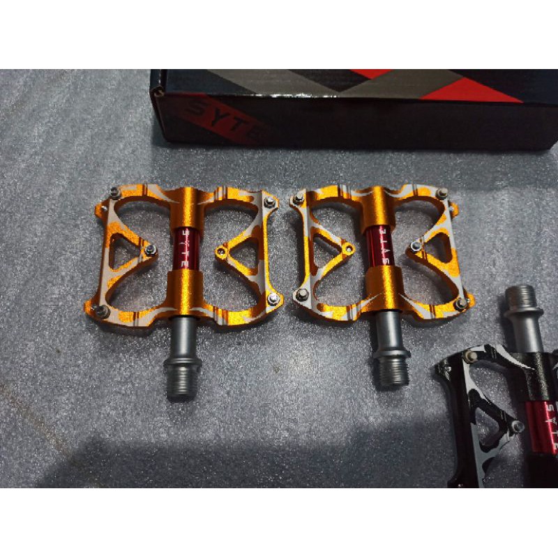 pedal syte alloy bearing loncer ringan untuk sepeda seli dan mtb