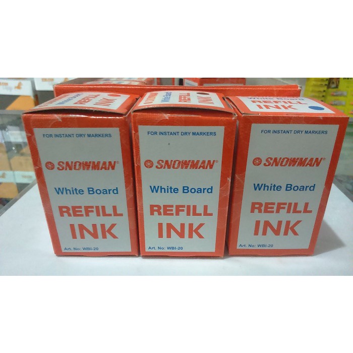 

Snowman WBI-20 Whiteboard Marking Ink Black/ Blue/ Red