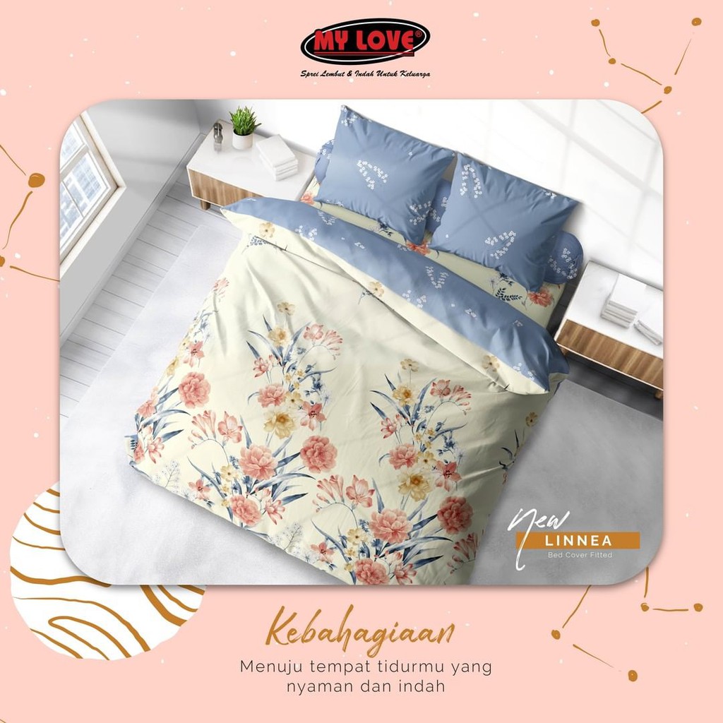 Jual Bed Cover Set King T30 180 X 200 My Love Betcover All New Sprei ...