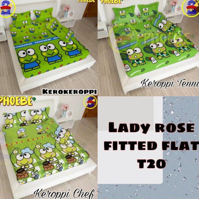 BIGSALE BARU Sprei LADY ROSE 160x200 180x200 - MotIf Anak Lucu - Daniel Cake B