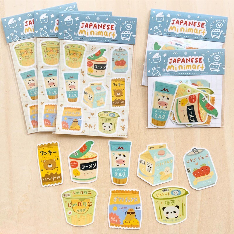 

sticker lucu sticker diecut stiker planner JAPANESE MINIMART by mentol art