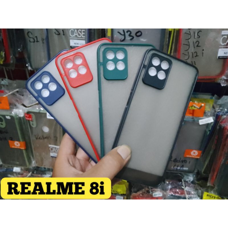 Aero case REALME 8i (RMX3151) // Tempered glass pelindung layar REALME 8i (RMX3151)