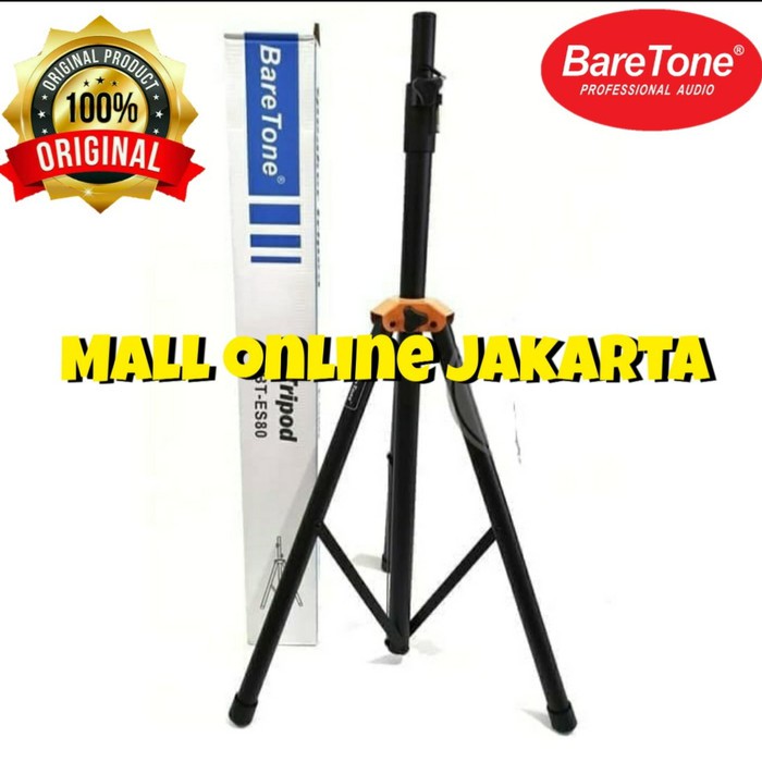 Stand speaker baretone es80 tripod portable aktiv 10 12 15 inch es 80