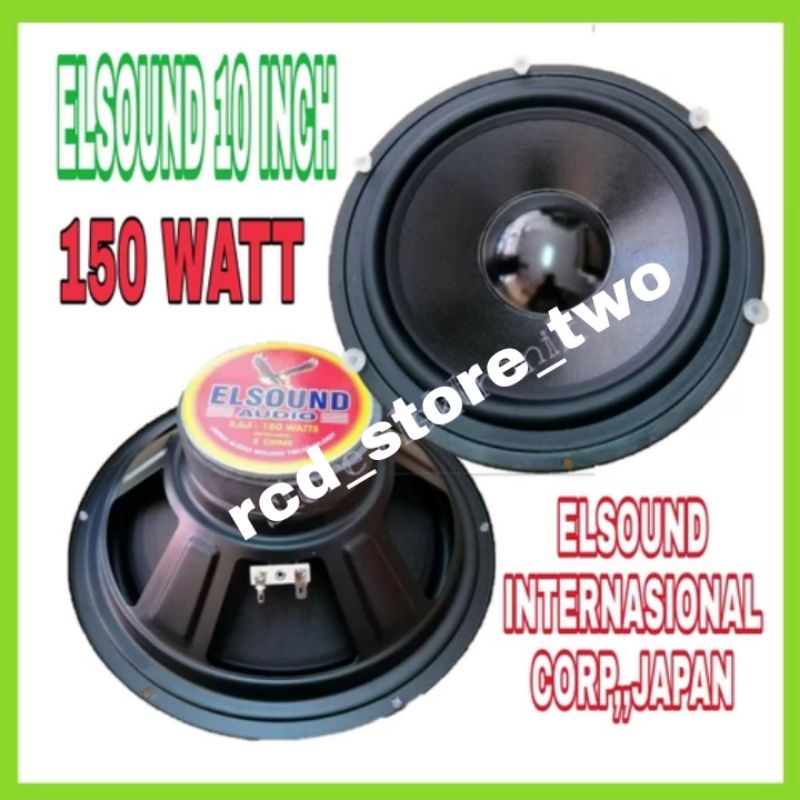 Speaker Elsound 10 Inch Woofer Bass Original
