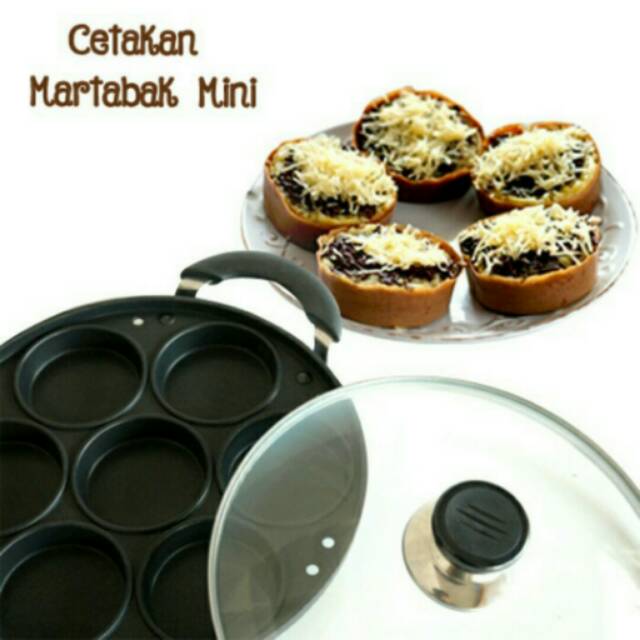 Cetakan Kue Martabak Mini Snack Maker 7 Lubang Datar Shopee Indonesia