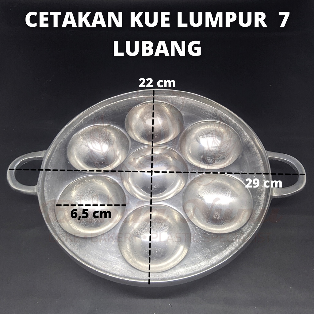Cetakan Kue Lumpur 7 Lubang Cetakan Dorayaki