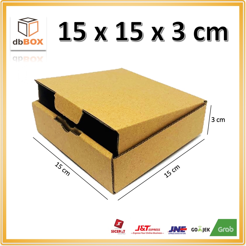 

Kardus 15x15x3 cm....Die Cut kotak Kue tart -aksesoris-dll