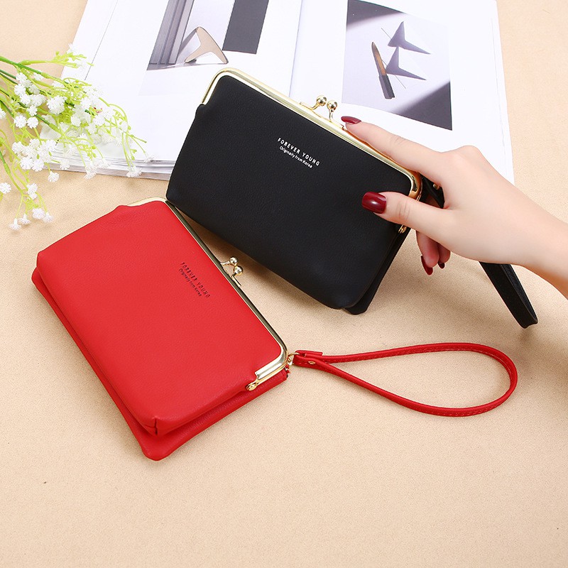 KhatinStore Tas Dompet Clutch Wanita Terbaru Import FOREVER YOUNG 2 IN 1 / ORI / MURAH - 348 COD