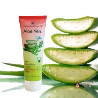 [ORI] FACIAL GLOWING PEELING GEL ALOE VERA BY SYB Tube BPOM Mengangkat Kotoran dan Sel Kulit Mati - BPOM 130ml